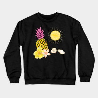 Pineapple, Sun and the Beach Crewneck Sweatshirt